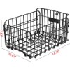 Takelablaze Rear Bike Basket Folding Rear Bicycle Basket Cargo Rack