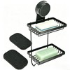 Shampoo Bar Holder for Shower, 2-Tier Carbon Steel Soap Dish