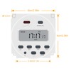XTVTX Digital LCD Timer Programmable CN101A DC 12V Liquid Crystal