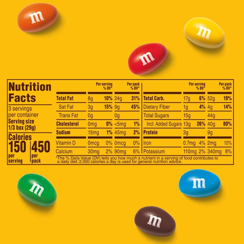 M&M'S Peanut Chocolate Candy Movie Theater Box 3.1-Ounce Box