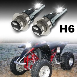 CHUSYYRAY For Yamaha Blaster 200 1995-2004 2005 2006 LED Headlight Kit H6 White Bulb 2PCS