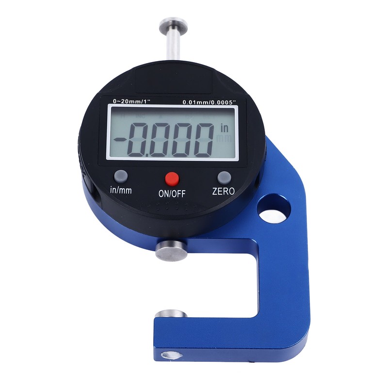 Electronic Thickness Meter 0.0005in Resolution High Accuracy Portable Digital Thickness