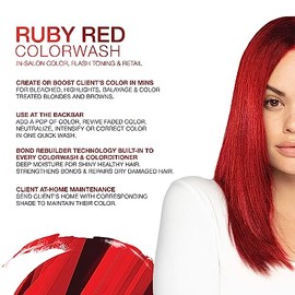 Celeb Luxury Gem Lites Colorwash: Ruby Red, Color Depositing Shampoo, 10 Traditional Colors, Stops Fade in 1 Quick Wash, Cleanse + Color, Sulfate-Free