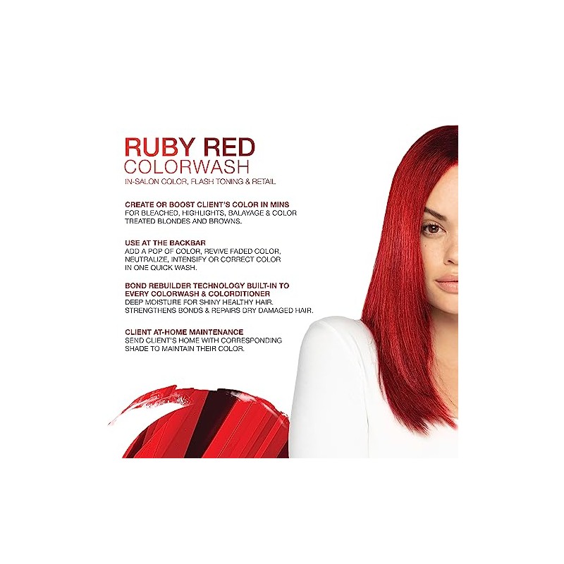 Celeb Luxury Gem Lites Colorwash: Ruby Red, Color Depositing Shampoo,