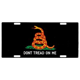 Ruffin Flag, Black Gadsden Flag License Plate