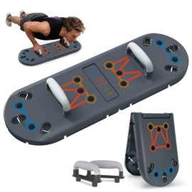 Hikeen Push Up Board - Portable Push Up Bar for Home & Travel, Multi-Functional Fitness Workout Equipment | Ideal Home Gym Equipment for Strength Training | Durable Push Up Board for Men and Women