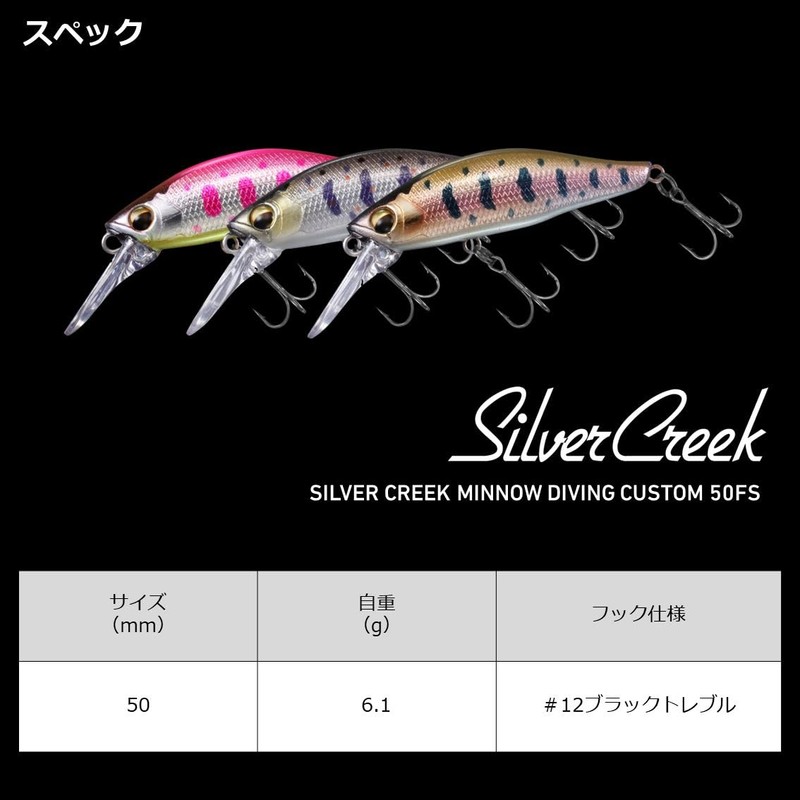 DAIWA Mountain Stream Minnow SC Minnow DVC50FS KM Yamame OB