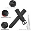 WOCCI 22mm Vintage Leather Watch Straps with Black Buckle, Replacement