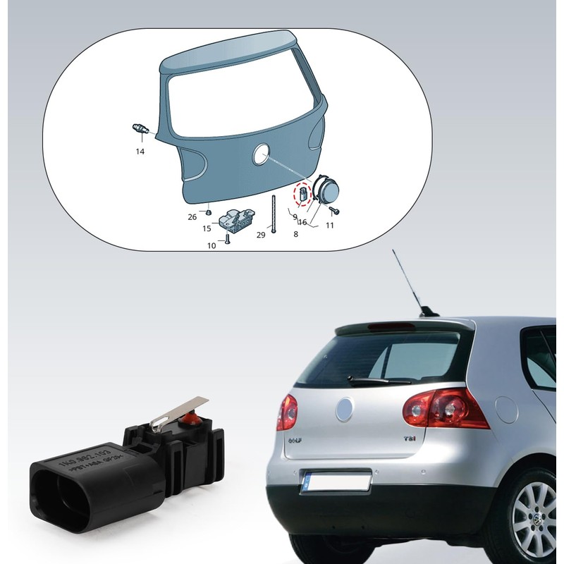 Boot Switch Compatible with Golf 5 EOS Passat 2004-2008 1K0962103