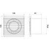 MKK Diameter 80 mm Living Room Fan Various Functions Caster
