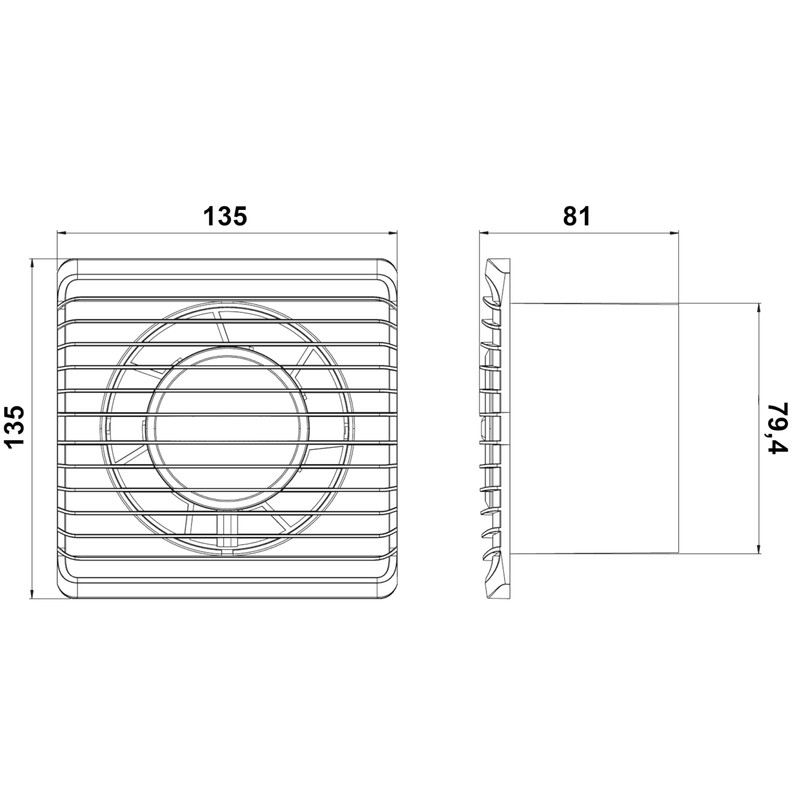MKK Diameter 80 mm Living Room Fan Various Functions Caster