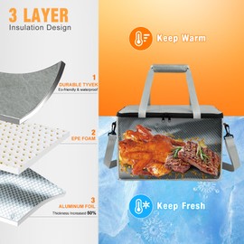 YGMkit BBQ Blanket for Resting Meat,Reusable BBQ Resting Bag for Meat,Meat Brisket Resting Bag,Meat Blanket for Resting Large Barbecue Resting Blanket For Outdoor Smoker and Grilling (Gray)