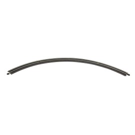 Bachmann Trains - Snap-Fit E-Z Track 18” Radius Curved Track (4/card) - Steel Alloy Rail With Black Roadbed - HO Scale
