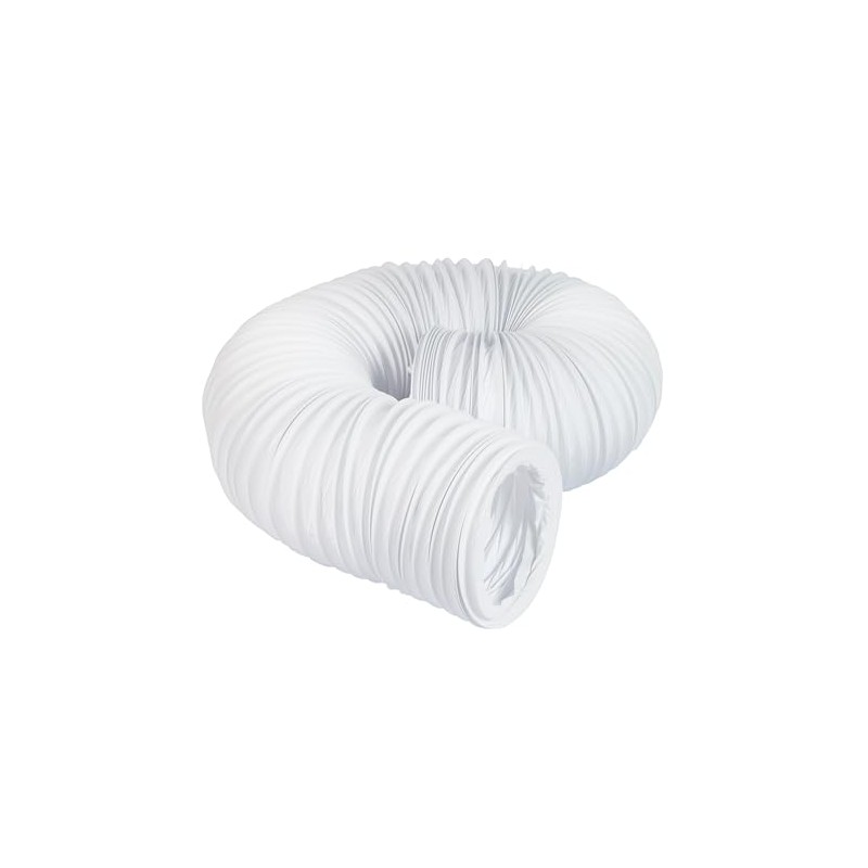 Airflow 9041557R 125mm X 6M PVC Flexi Duct Flexible, White
