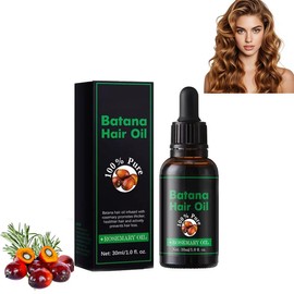 Batana Oil, Batana Oil For Hair Growth, 30ML- Frizz Repair Solution, Improves Dryness, Smoothes And Shines, Reduces Hair Loss, Moisturizes, And Promotes Thick Hair-for Men And Women
