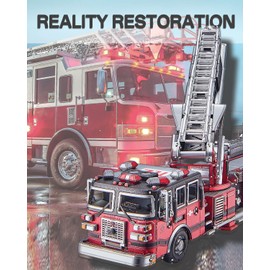 Piececool 3D Metal Puzzles for Adults, Ladder Truck Fire Engine Model Kits Building, Challenge to Assemble DIY Craft Kits, Best Birthday Christams Gifts - 354 Pcs