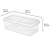Sterilite 12-Pack FlipTop Stackable Rectangular Storage Bin with Hinging Lid,