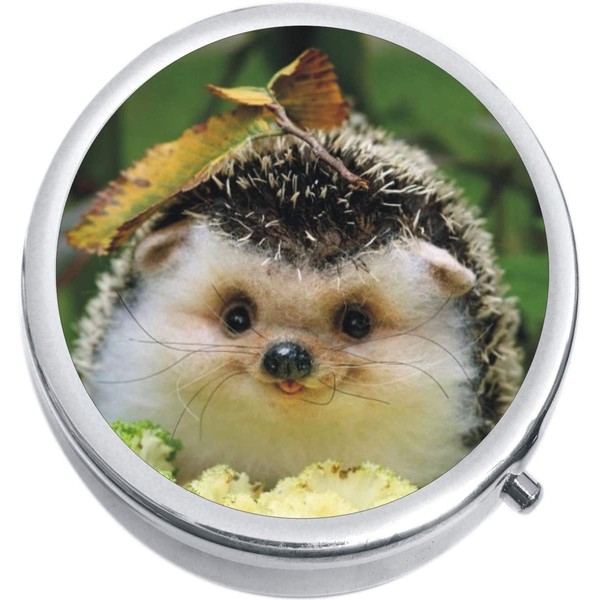 Hedgehog Medicine Vitamin Compact Pill Box