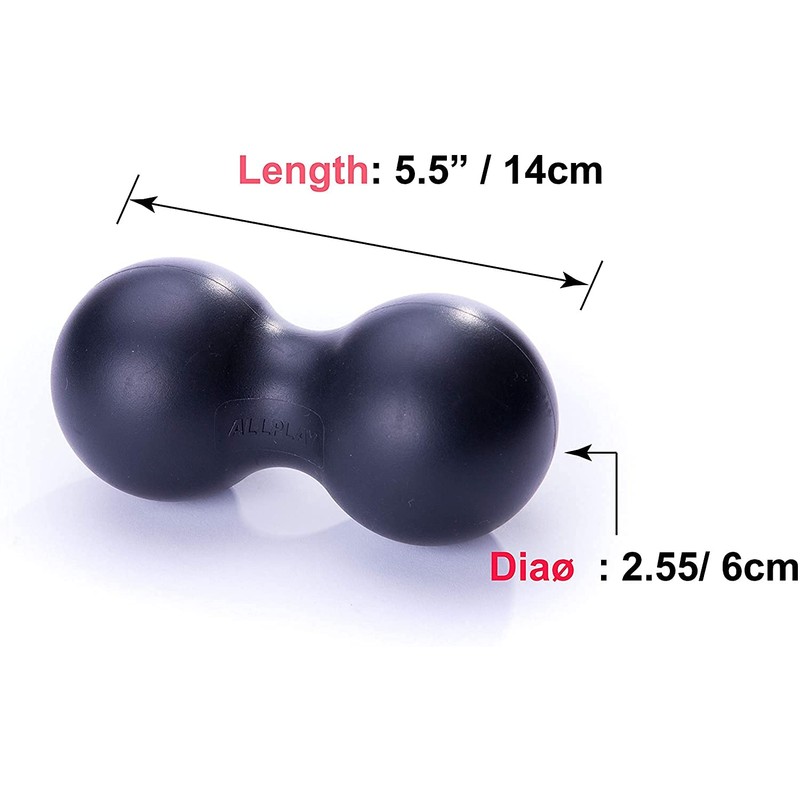 Peanut Massage Ball Roller, Double Lacrosse Ball, Acupoint Myofascial Release