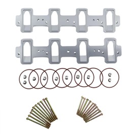 Lesurey Rectangle Intake Manifold Adapter Plates VCC15S Compatible with LS Cathedral Port Cylinder Head to LS3 LSA ZL1 CTS-V