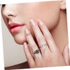 FOMIYES Rose Chain Ring Vintage Finger Jewelry for Women Aesthetic