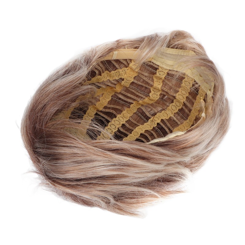 Woman Short Wig Synthetic Layered Straight Fluffy Heat Resistant Soft