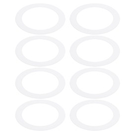 PATIKIL Goof Rings for 5/6 Inch Recessed Can Lighting Down Light, 8 Pcs Metal Goof Trim Rings Cover, Outer Diameter 8.07-inch, Inner Diameter 6.29-inch, Matte Finish White, Flush Mount