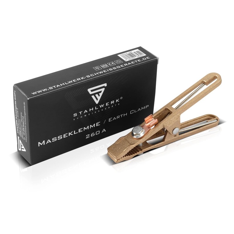 STAHLWERK Ground Pliers and Ground Clamp - High Quality Ground