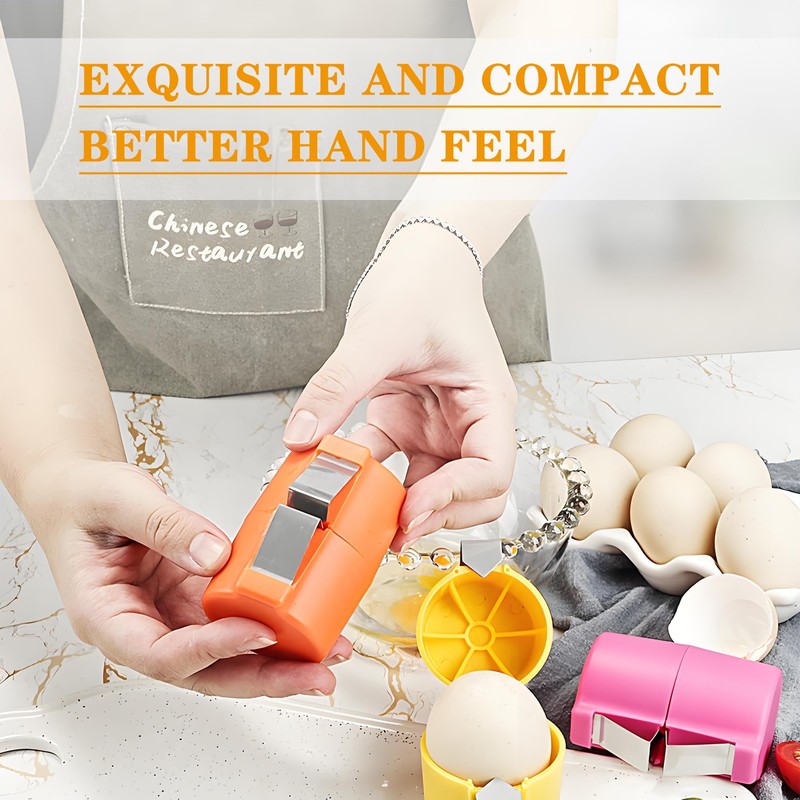 Egg Shell Opener,New Egg Breaker,Portable Egg Separator for Raw Eggs