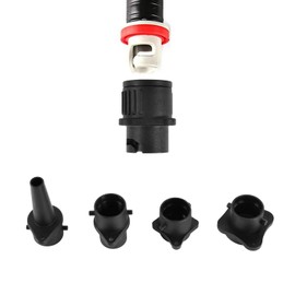 EKKONG Aufblasbarer Adapter, Pumpenadapter, Ventiladapter mit 4 Stück Luftdüse, Luftventil Adapter für Schlauchboot, SUP Surf Paddle, Fischerboote