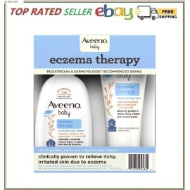 Aveeno Baby Eczema Therapy Moisturizing Cream, 2 pk., 7.3 fl. oz. and 12 fl. oz.