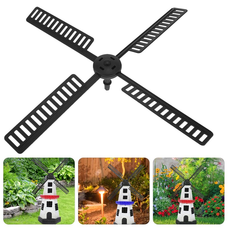 INOOMP Garden Windmill Blades, Outdoor Waterproof Wind Mill Accessories, Large