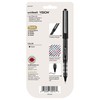 uniball Vision Rollerball Pens, Micro Point (0.5mm), Black, 4 Pack
