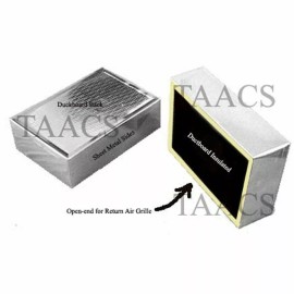 Sheet Metal HVAC: Return Air Grille Can / Box. Metal Sides Duckboard Insulated Inside - 16 x 20