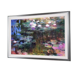 Monet Wall Art Collection Water Lilies, 1914 05 By Claude Monet Fine Giclee Prints Wall Art In Premium Quality Framed Ready to Hang Silver Frame