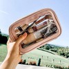 Clear Travel Makeup Bag - Pink