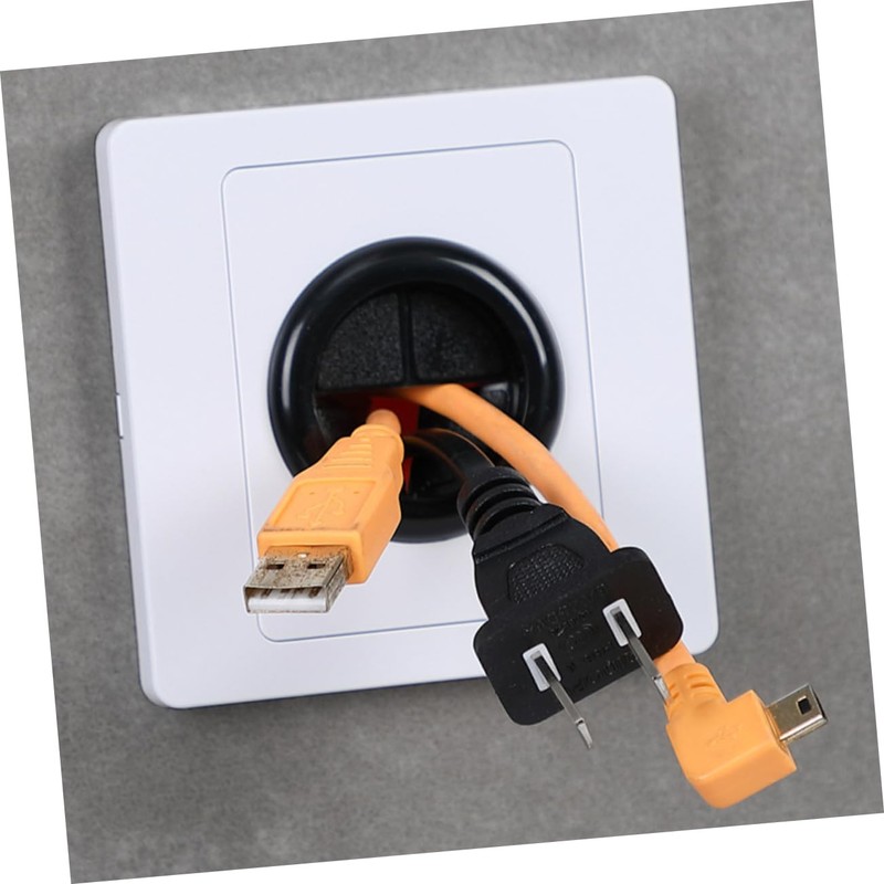 IWOWHERO 5pcs Cable Pass Through Wall Plate Rubber Gasket Easy