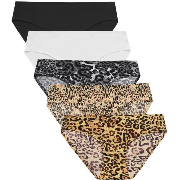 Wealurre Seamless Underwear for Women No Show Panties Soft Stretch