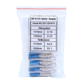 Cruiser 1pcs-100pcs Single Mode 9/125Um FC Male to LC Female Hybrid Fiber Optic Converter,Visual Fault Locator Compatible FTTH Optical Fiber Adapter (5pcs)