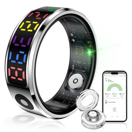Smart Ring, Health Management, 2025 New Smart Wearable Device, Independent Charging Compartment, Sleep Management, Smart Ring, Health Care, Data Measurement Function, IP68 Waterproof, USB Magnetic