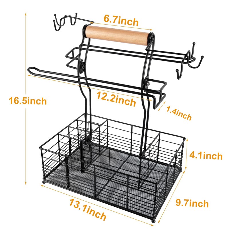 Concons Grill Caddy, BBQ Caddy for Outdoor Grill, Camping Essentials,