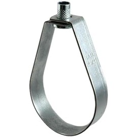 Swivel Loop Hanger for Pipe Support, Galvanized Ring Hanger, FM and UL Listed (1-1/2", 10-Pack)