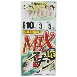 ハヤブサ(Hayabusa) これ一番 MIXスキンサビキ 6本鈎 5-1 HS712-5-1