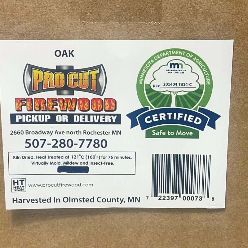 homemade 30 Lb Oak Firewood 12” Pieces Kiln Dried BBQ