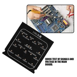CPU Interface Motherboard Test Card, 2 in 1 Loading Board 1151 Test Card LED Indicator CPU Socket Motherboard Tester with Light for