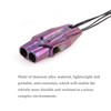 Hamans Emergency Whistles Titanium EDC Portable Whistle with Loud Sound