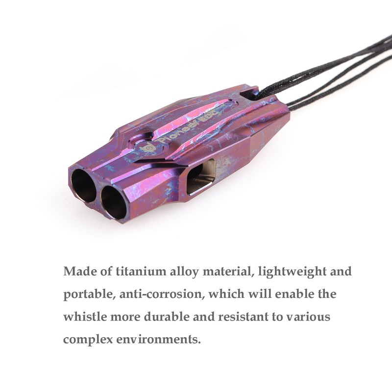 Hamans Emergency Whistles Titanium EDC Portable Whistle with Loud Sound