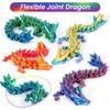 4PCS 3D Printed Dragon Eggs with Dragon Inside, Mini Mystery