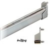 48" Oval Closet Rod Kit | Chrome | Rear Pin