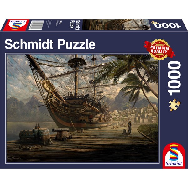 SCHMIDT Ship at Anchor Puzzle (1000-Piece)